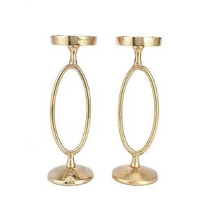 Candelabro de Color dorado y Metal de la más alta calidad, accesorios de decoración de mesa, candelabro decorativo de diseño moderno - Product Image 5