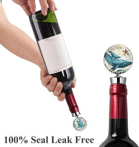 Amazing <b>Wine</b> Bottle Stoppers Stainless Steel <b>Wine</b> Stoppers for Gift Bar Holiday Party Wedding - Product Image 3