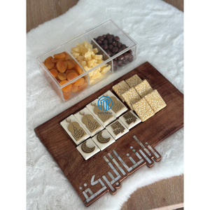 Venta al por mayor de fábrica, Bandejas para servir chocolate de Ramadán, bandejas para servir pasteles de nácar de madera más vendidas, fabricadas en Vietnam - Product Image 4