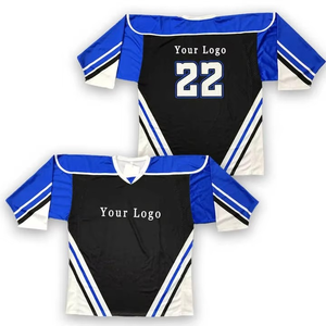 เสื้อกีฬาฮอกกี้น้ำแข็งของผู้ชายผ้าโพลีเอสเตอร์100% ผ้าโพลีเอสเตอร์เป็นมิตรกับสิ่งแวดล้อมผ้าแห้งเร็วระบายอากาศได้กันรังสียูวีพิมพ์ถ่ายเทความร้อน - Product Image 3