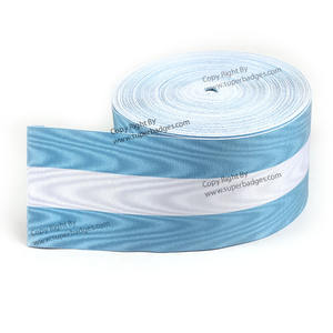 OEM Wholesale Recycled Thread Grosgrain Moire Medal <b>Ribbon</b> Customized Solid Color Awards and <b>Decorations</b> Supply - Product Image 3