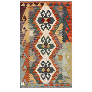 Alfombra Imaco Maimana, Alfombra Kilim Afgana, 121 x 75 cm, Tapiz para Colgar en la Pared - Product Image 1