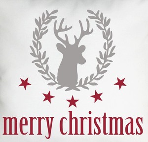 Vente chaude blanc coton coussin oreiller couvre belle noël renne imprimé économique maison décorative couvre Animal - Product Image 5