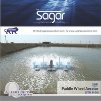 Rueda de paleta flotante para acuicultura, máquina de aireación de superficies de estanque de peces, 3 HP, de alta resistencia, los mejores precios de la India