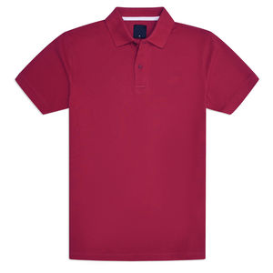 Polo pour homme haut de gamme personnalisable 100% coton avec motif uni écologique Piqué uni rouge Tailles XL à 5XL - Product Image 1