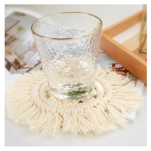 Sets de table tissés 100 % coton style bohème, motif écossais moderne, réutilisables, décoration de table de mariage, 60x60cm, imperméables et résistants à l'huile pour la salle à manger - Product Image 2