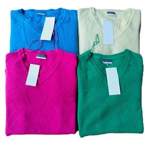 Pull à col rond à manches longues pour femme, décontracté, respirant, de haute qualité, nouvelle arrivée, rayé, tricoté, 100% coton - Product Image 1