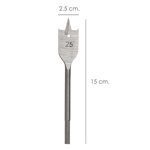 Punta per trapano piatta per legno Wolfpack a 3 punte 25,00 mm. - Product Image 2
