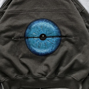 เสื้อฮู้ดดี้ซิปหน้าพิมพ์ลายพัฟฟ์ สไตล์วินเทจเรโทรสุดหรู ทรงปกติ ผ้าคอตตอนฟลีซ 100% สำหรับผู้ชาย รุ่นคัสตอมเฮฟวี่เวท แอซิดวอช เหมาะสำหรับฤดูหนาว - Product Image 6