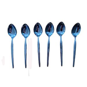 Ensemble de cuillères à salade de haute qualité en ustensiles en acier au meilleur prix Ensemble de couverts Cuillère design plaquée argent - Product Image 4