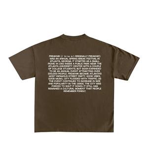 Camiseta de gran tamaño con diseño personalizado para hombre, ropa de calle Vintage con lavado ácido, serigrafiada de algodón 100%, DTG/DTF, de punto para hombre - Product Image 5