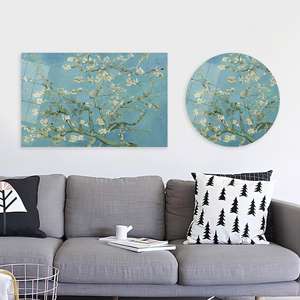 Impresión en lienzo de Árbol de Almendro de Van Gogh: Reproducción de ramas en flor, arte en vidrio templado - Product Image 1