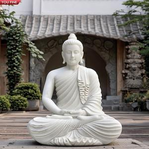 Estatuas Decorativas <span class=keywords><strong>de</strong></span> Buda <span class=keywords><strong>de</strong></span> Mármol para Exteriores en Venta - Product Image 3