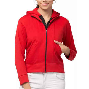 Sudadera con capucha vintage bordada con logotipo personalizado para mujer para la temporada de invierno - Product Image 4