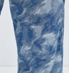 New Designer Camouflage Cargo Multi Pocket Baggy Denim Pants Wide Fit Straight Leg Camo Denim Jeans for Men - Product Image 6