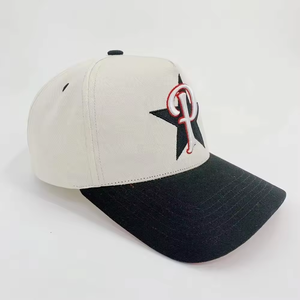Gorras de béisbol con estampado personalizado de 5 paneles con bordado 3D unisex, gorra deportiva de diseño clásico de algodón 100%, superventas, MOQ bajo - Product Image 5