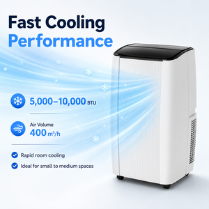 Unidad de <span class=keywords><strong>Aire</strong></span> <span class=keywords><strong>Acondicionado</strong></span> Portátil de 10000 BTU de Eficiencia Energética con Refrigeración y Calefacción R290 para Habitaciones Domésticas - Product Image 4