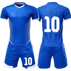 เสื้อทีมพิมพ์ชื่อและตัวเลขแบบระเหิด,เสื้อคอกลมเข้ารูปแบบปกติสำหรับฝึกซ้อมชุดกีฬาฟุตบอล