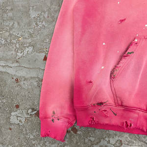 MOVATEXTILES Unisex Custom Sun Faded French Terry Hoodie with Embroidered Vintage Acid Wash Heavyweight Full Zip up for Winter - Product Image 2