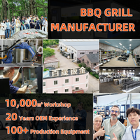 Machine à Griller Verticale Commerciale au Charbon de Bois en Acier Inoxydable Moderne 0,7 mm pour Restaurants, Vente en Gros