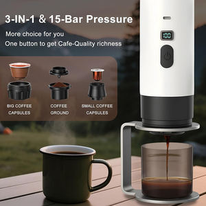 Cafetera Espresso Portátil Autocalentable para Automóvil, 3 en 1, Cafetera de Cápsulas Pequeña, Manos Libres, para Viajes y Camping - Product Image 6
