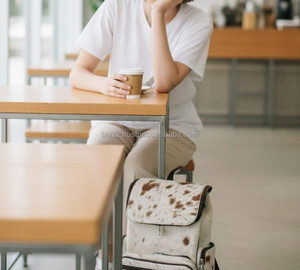 Hair On Cowhide Leather Backpack Handmade Premium Travel School <b>Bag</b> Fashion Durable Backpack for Women Men Luxury LHBP-0062 - Product Image 6