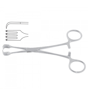 VENTA CALIENTE Fórceps de esponja Recubierto de azul 9,50 ''Instrumentos electroquirúrgicos de ginecología rectos Fórceps de esponja CE - Product Image 3