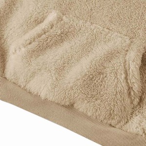 Sweat-shirt à capuche unisexe en polaire sherpa doublé de fourrure, broderie personnalisée, vente en gros, chaud, pour l'hiver, motif imprimé printemps, couleur unie, 100% - Product Image 5