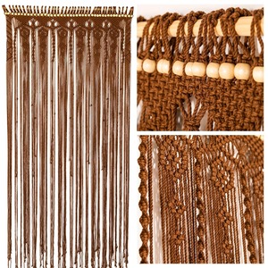 Boho Macrame <b>Curtain</b> for Door and Window Handmade Macrame Door <b>Curtains</b> Decor Home Doors Cafes Office - Product Image 6