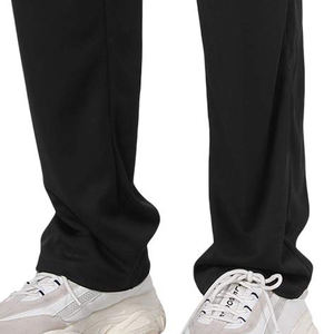 Pantalon pour homme Pantalon de survêtement droit en tricot à rayures incurvées Streetwear Pantalon de survêtement à jambes droites surdimensionnées en coton et polyester pour homme - Product Image 2