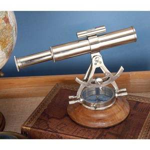 Telescopio Vintage de Metal, Instrumento Óptico Náutico Hecho a Mano, Lente Ajustable, Antiguo, para Coleccionistas, Decoración para el Hogar u Oficina - Product Image 2