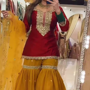 Mode pakistanaise, tissu en faux georgette lourd, design élégant et nouveau, robe de soirée 3 pièces / ensemble salwar kameez dupatta 2026 SIE - Product Image 1