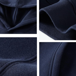 Sweat à capuche noir classique pour hommes grande taille Sweats à capuche et sweat-shirts pour hommes - Product Image 4