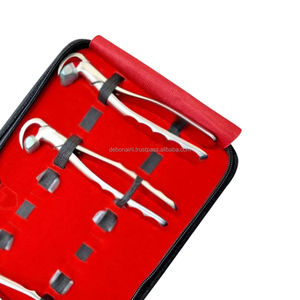 Kit complet de forceps chirurgicaux dentaires, pinces d'extraction dentaire pour adultes, instruments d'extraction de précision OEM, poignée ergonomique manuelle, CE - Product Image 3