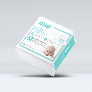 Krclean ผ้าทอเนื้อนุ่มแบบแห้งดูดซับได้ดีเยี่ยมสำหรับทารกดูแลส่วนบุคคลผิวบอบบางส่งตรงจากโรงงาน - Product Image 2