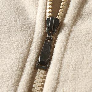 Offres Spéciales 2024 veste polaire élégante de qualité supérieure à fermeture éclair complète avec côtes Pour hommes avec col et manchette - Product Image 5