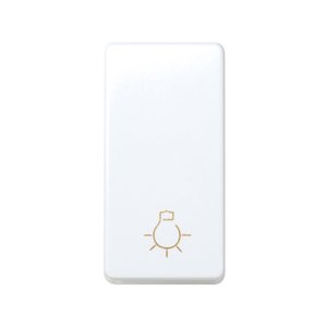 Pulsante bianco con simbolo luminoso a mezza elementazione (Simon 27 27 27151-64) - Product Image 1