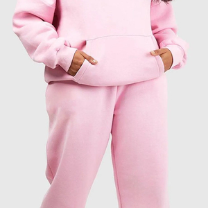 Conjunto de Sudadera con Capucha y Pantalones Deportivos Vintage de Felpa 100% Algodón Personalizado para Mujer 2025, Talla Grande, Transpirable, de Secado Rápido, para Invierno - Product Image 4