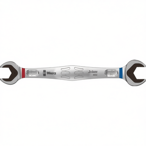 Clé à molette double WERA 6002 Joker 17 x 19 mm, longueur 235 mm, finition chromée mate, outil d'atelier - Product Image 3