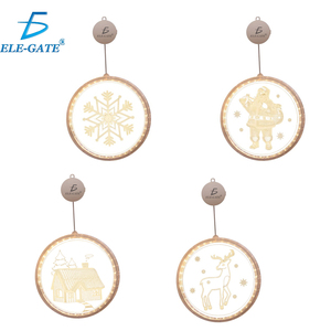 Luci a stringa LED trasparenti in acrilico con ventosa per decorazioni natalizie da esterno - Product Image 1