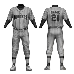 Ensembles de maillots et de pantalons à boutons, de haute qualité, fabriqués en gros, uniformes de baseball avec design personnalisé - Product Image 1