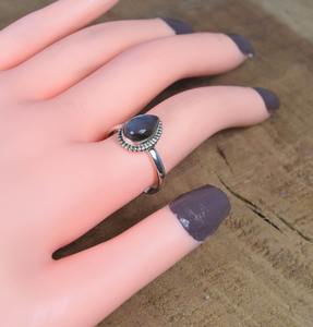 Bague naturelle en forme de poire en Labradorite Multi Fire faite à la main Bijoux en argent sterling 925 massif avec pierres précieuses Bijoux en argent sterling - Product Image 2