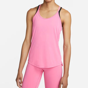 Camiseta sin Mangas de Punto Sólido Personalizada para Mujer, Ecológica, Transpirable, Sin Costuras, Elástica, Diseño Informal, Ropa de Calle, Logotipo Frontal - Product Image 2