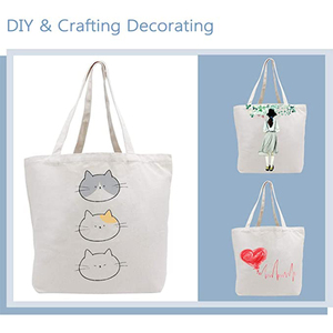 Sac fourre-tout en toile blanc réutilisable promotionnel personnalisé d'usine sacs en coton écologique imprimé personnalisé de conception vierge - Product Image 5