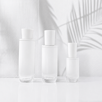 Ensemble de flacons cosmétiques en verre personnalisés de luxe Mingsheng, pots à crème de 15g, 25g, 50g, flacons à pompe pour toner, lotion, sérum de 40ml, 120ml, 150ml