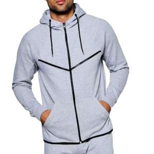 Conjunto Deportivo de Alta Calidad Personalizado para Hombre, Ropa Deportiva de Invierno con Capucha, Diseño de Logotipo Personalizado al por Mayor, 100% Algodón 2 en 1 - Product Image 2