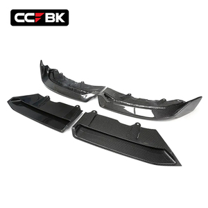 Para <span class=keywords><strong>BMW</strong></span> G60 G61 M Sport 520i 530i 540i 550e <span class=keywords><strong>2023</strong></span>-2026, alerón delantero de fibra de carbono seca estilo MP, divisor de labio inferior 51115A6FE81 - Product Image 4