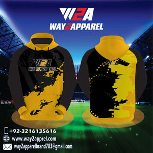 2024 personalizado 100% poliéster hombres Streetwear pulóver con capucha ropa de invierno de alta calidad amplia gama de colores sólidos para - Product Image 5