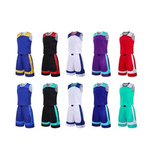Uniforme de basket-ball personnalisable de haute qualité pour hommes ensemble séchage rapide tissu respirant couleurs fluorescentes pour l'été-prix de gros - Product Image 6