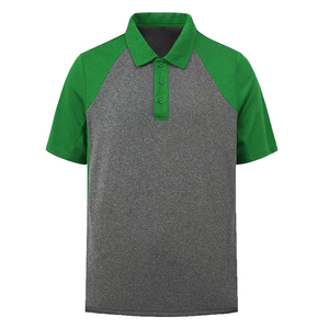 Haute qualité hommes à manches courtes affaires Golf polo T-Shirts respirant séchage rapide Polyester tissu brodé Polos bouton Plus - Product Image 5